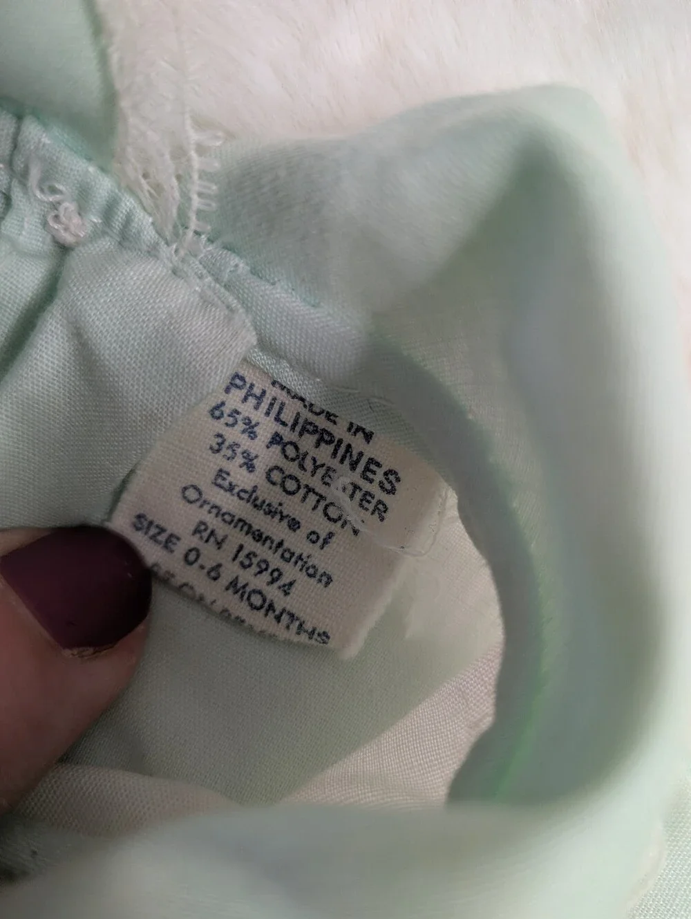 Vtg 1980s Infant 2 Piece Embroidered Set 0-6 Month